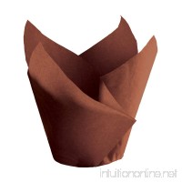 Hoffmaster 611117 Tulip Cup Cupcake Wrapper/Baking Cup  2" Diameter x 3-1/2" Height  Small  Chocolate (Pack of 1000) - B00BSGXGYC